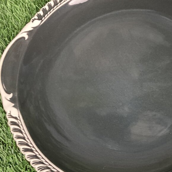 Harker Ware Pottery Platter Plates Gray Set of 2 - Picture 4 of 9